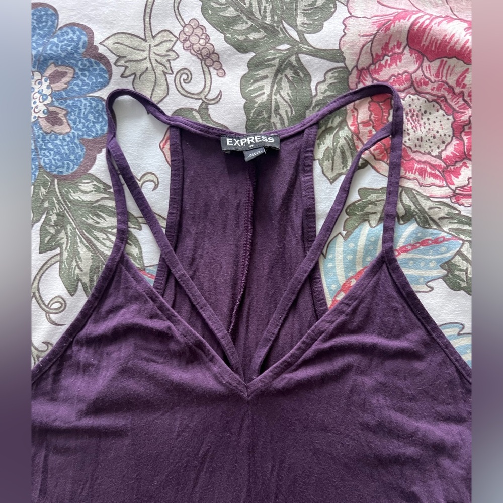 EXPRESS Purple Skater Dress - Picture 2 of 5